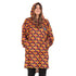 Snuggs Blanket Hoodie Red Geometric